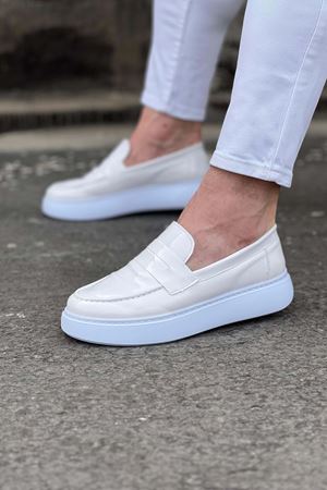 Wagoon WG161 Beyaz Rugan Erkek Casual Ayakkabı
