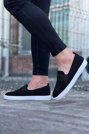 Wagoon WG061 Siyah Triko Babet Erkek Casual Ayakkabı