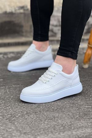 Wagoon WG162 Beyaz Ortopedik Taban Erkek Casual Ayakkabı